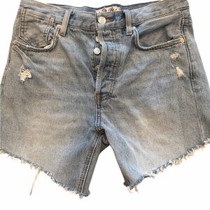 Free People We the Free Distressed Denim Women Shorts
